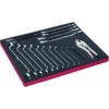 Jeu de clés polygonales doubles/cliquets à douille doubles, module mousse 3/3 Fit&Go - 18 pcs - Bahco | FF1A20