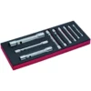 Jeu de clés serre-tubes à fourche double, module mousse 1/3 Fit&Go - 9 pcs - Bahco | FF1E3008