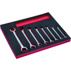 Jeu de clés à tuyauter, module mousse 2/3 Fit&Go - 8 pcs - Bahco | FF1F3009