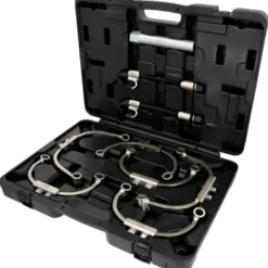 Jeu de compresseurs de ressort universel McPherson avec étrier de sécurité, 9 pcs - KSTools | 500.8790