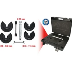 Jeu de compresseurs de ressorts télescopiques universels pour ressorts intérieurs, 9 pcs. - KSTools | 500.8755