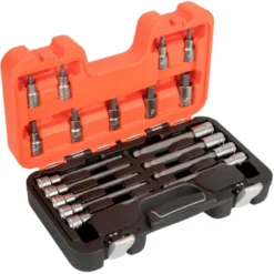 JEU DE DOUILLES 1/2 AVEC EMBOUTS 6 PANS 9PCS - Bahco | S18HEX