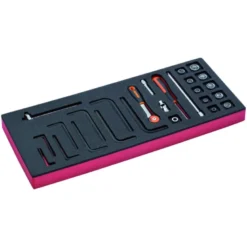 Jeu de douilles 1/4" et cliquet à tête ronde, module mousse 1/3 Fit&Go - 26 pcs - Bahco | FF1E2008
