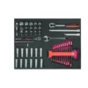 Jeu de douilles et clés, module mousse 3/3 Fit&Go - 54 pcs - Bahco | FF1A39