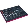 Jeu de douilles 1/4" + 3/8" et de clés mixtes, module mousse 3/3 Fit&Go - 91 pcs - Bahco | FF1A5003