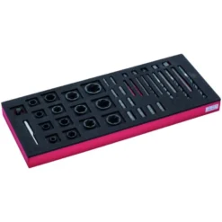 Jeu de douilles/extracteurs, module mousse 1/3 Fit&Go - 35 pcs - Bahco | FF1E5005