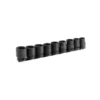 Jeu de 9 douilles impact 1/2" 6 pans sur rack Facom | NS.J9