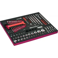 Jeu de douilles, module mousse 3/3 Fit&Go - 93 pcs - Bahco | FF1A106
