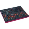 Jeu de douilles 1/4"/pinces/tournevis, module mousse - 40 pcs - Bahco | FF1A136