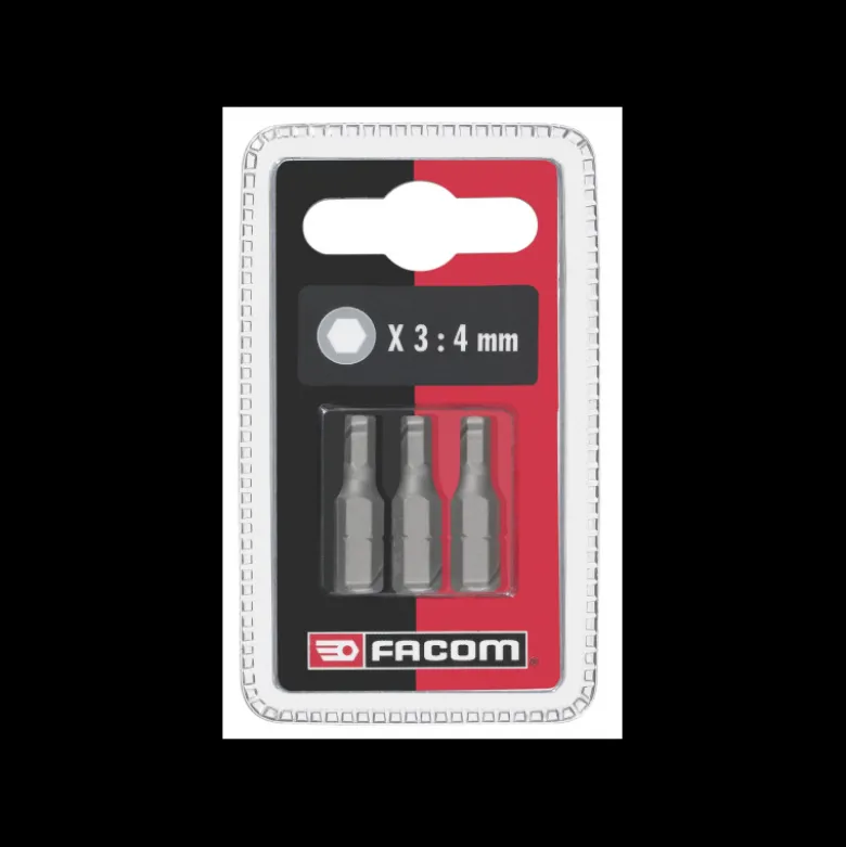 Jeu de 3 embouts vissage 5mm standard série 1 - pour vis 6 pans creux Facom | EH105.J3