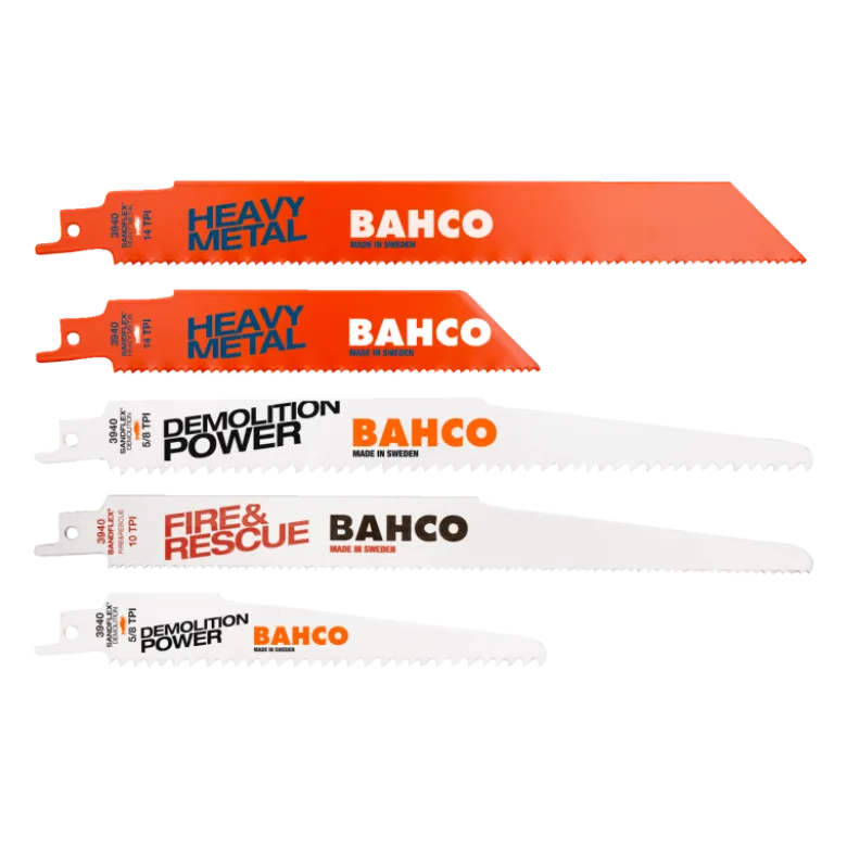 Jeu de lames scie sabre X5 - Bahco | 3940-HDD-SET-5P