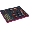 Jeu de limes/outils de frappe/pinces à circlips/clé 6 pans, module mousse 3/3 Fit&Go - 30 pcs - Bahco | FF1A68