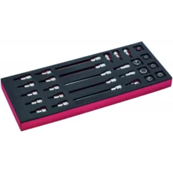 Jeu d’embouts et de douilles tournevis 3/8", module mousse 1/3 Fit&Go - 28 pcs - Bahco | FF1E2105