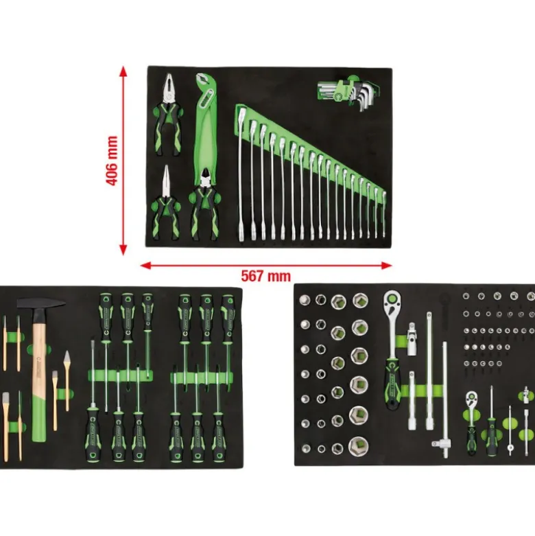 Jeu de modules pour système d’armoires d’atelier COMPETITION 512.6000 avec 119 outils Premium - KSTools | 512.6001