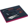 Jeu de pinces/clés à molette, module mousse 2/3 Fit&Go - 5 pcs - Bahco | FF1F5003
