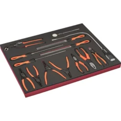 Jeu de pinces et limes, module mousse 3/3 Fit&Go - 14 pcs - Bahco | FF1A118