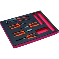 Jeu de pinces/pinces coupantes isolées, module mousse 2/3 Fit&Go - 5 pcs - Bahco | FF1F4005