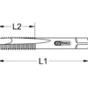 Jeu de 2 tarauds main, gaz - Ø3/4'' KS Tools | 998.0405