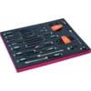 Jeu de tournevis Clé mâle/Vis à fente/Phillips/Pozidriv/TORX, module mousse 3/3 Fit&Go - 34 pcs - Bahco | FF1A1003