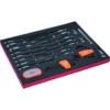 Jeu de tournevis/clés mâles/embouts, module mousse 3/3 Fit&Go - 66 pcs - Bahco | FF1A1005