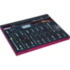 Jeu de tournevis/clés mâles/embouts, module mousse 3/3 Fit&Go - 63 pcs - Bahco | FF1A1007
