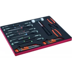 Jeu de tournevis/clés, module mousse 3/3 Fit&Go - 38 pcs - Bahco | FF1A53