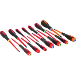 Jeu de tournevis à fente/Phillips/Pozidriv/TORX®/Combi PZ ERGO™ avec poignée en caoutchouc - 14 pcs Bahco | BE-9876S