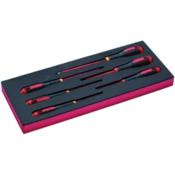 Jeu de tournevis isolés pour vis à fente/Phi/Pozi, module mousse 1/3 Fit&Go - 6 pcs - Bahco | FF1E1010