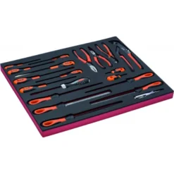 Jeu de tournevis/limes/pinces, module mousse 3/3 Fit&Go - 20 pcs - Bahco | FF1A145