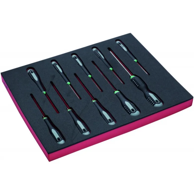 Jeu de tournevis TORX®, module mousse 2/3 Fit&Go - 10 pcs - Bahco | FF1F1004