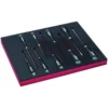 Jeu de tournevis vis à fente, module mousse 2/3 Fit&Go - 8 pcs - Bahco | FF1F1001