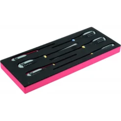 Jeu de tournevis vis à fente/Pozidriv, module mousse 1/3 Fit&Go - 6 pcs - Bahco | FF1E1003