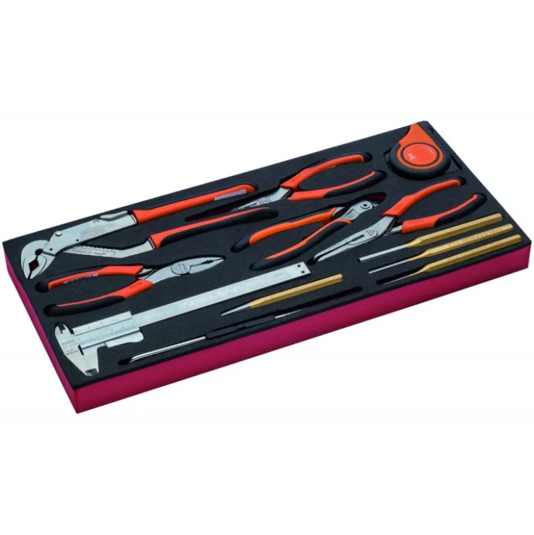 Jeu d’outils échelle métrique, module mousse pour caisses à outils 1483K & 1483KHD - 12 pcs - Bahco | FF3A11