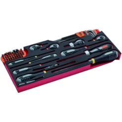 Jeu d’outils échelle métrique, module mousse pour caisses à outils 1483K & 1483KHD - 53 pcs - Bahco | FF3A10