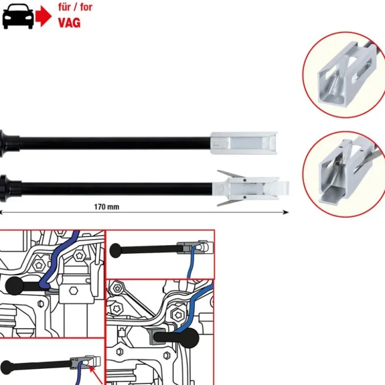 Jeu d’outils de montage et de démontage pour le connecteur de mécatronique VAG DSG - KSTools | 150.2495