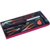 Jeu d’outils en pouces, module mousse pour nos caisses à outils métalliques 1483K & 1483KHD - 12 pcs - Bahco | FF3A03