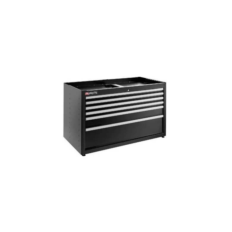 JLS3 MEUBLE BAS DOUBLE A 6 TIROIRS NOIR - JETline - Facom France | JLS3-MBD6TBS