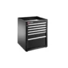 JLS3 MEUBLE BAS SIMPLE A 6 TIROIRS NOIR - JETline - Facom France | JLS3-MBS6TBS