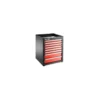 JLS3 MEUBLE BAS SIMPLE A 8 TIROIRS ROUGE - JETline - Facom France | JLS3-MBS8T