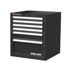 JLS3 MEUBLE BAS SIMPLE A 6 TIROIRS, AVEC UN TIROIR POWER NOIR - JETline - Facom France | JLS3-MBSPOWERBS