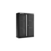 JLS3 MEUBLE HAUT SIMPLE A 2 PORTES VITREES NOIR - JETline - Facom France | JLS3-MHSPVBS