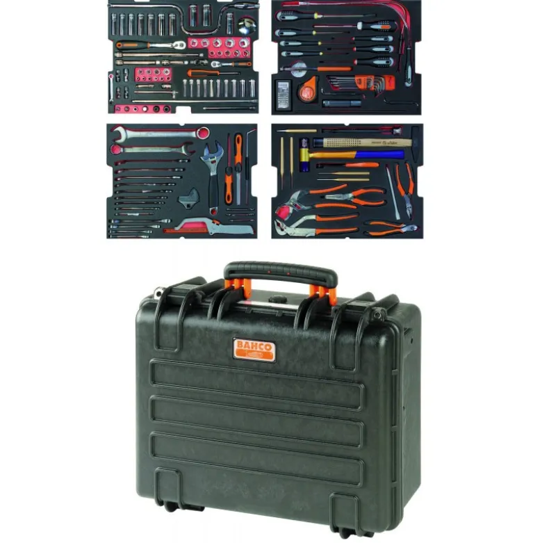 Kit d'outils aviation - 159 pcs/caisse rigide - Bahco | 4750RCHD01FF1