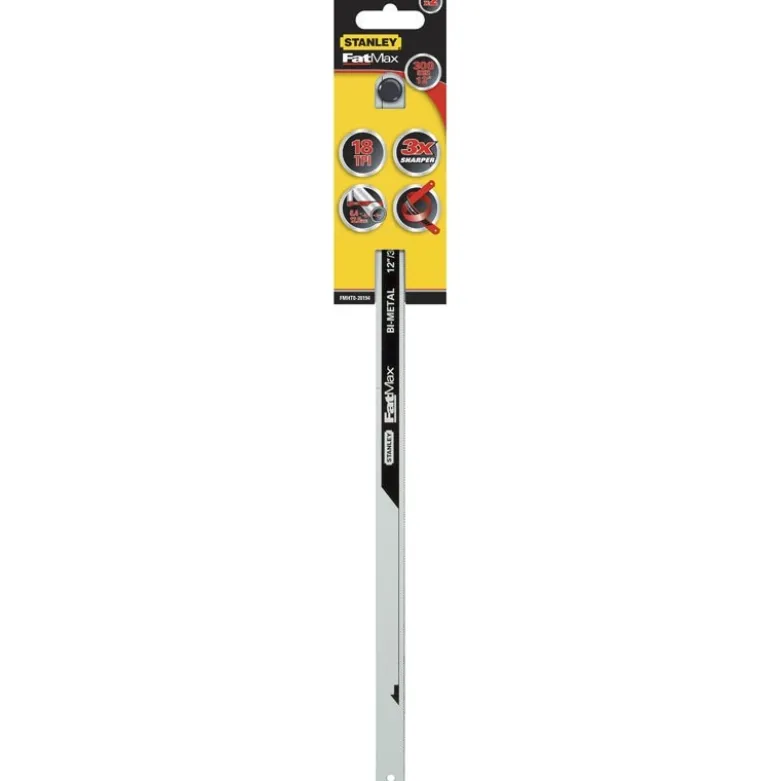 LAME DE SCIE A MÉTAUX - CARTE 2 LAMES BIMETAL 10 DENTS STANLEY FATMAX FMHT0-20195