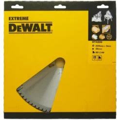 Lame de scie circulaire 305 x 30 x 96 Dents trapez. -5° trait 3,0mm DEWALT | DT4290
