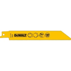 Lame de scies sabres -récipro bi-métal pour la coupe du métal - L 152 mm - lot de 5 pièces - Dewalt | DT2385