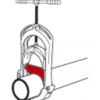 Lame p/ c-tube guillotine pehd 225 mm Virax | 211502
