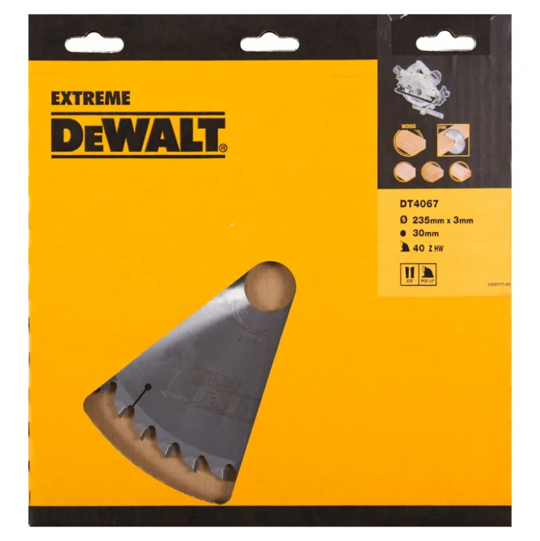 Lame pour scies circulaires portatives Extreme - 235 x 30 mm - 40 dents - Dewalt | DT4067
