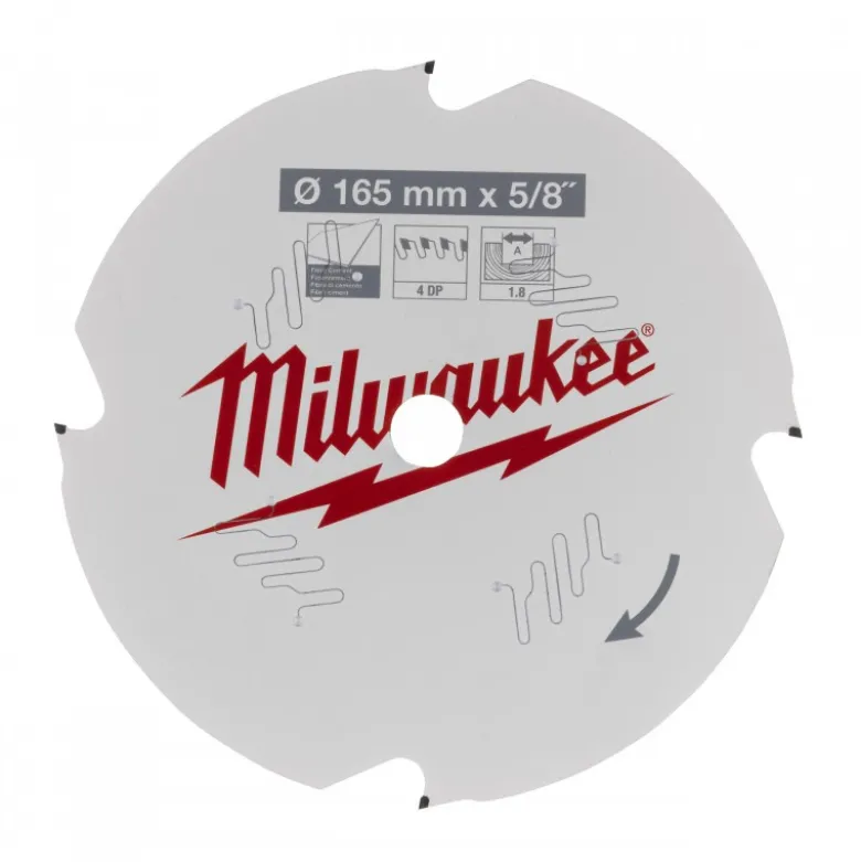 LAME SCIE Circulaire 165MM 4 DTS DIAMANTS - Blister - Milwaukee | 4932493217