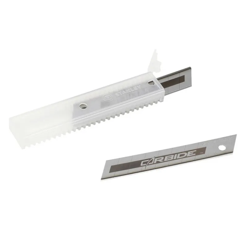 Lames de cutter Fatmax 18 mm au carbure de Tungstene - carte 10 lames - STANLEY | STHT2-11818