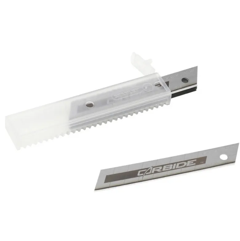 Lames de cutter Fatmax 18 mm au carbure de Tungstene - carte 50 lames - STANLEY | STHT8-11818